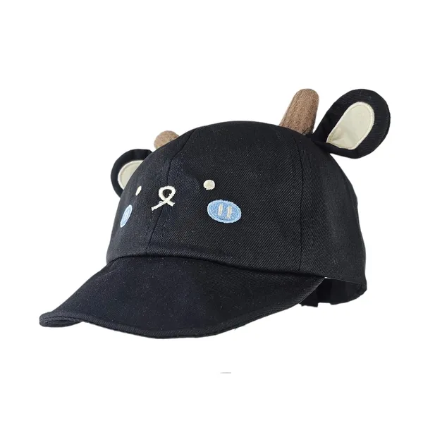 Black_I'M_Cute_Embroidery_Baby_Baseball_Cap_For_Boys_&_Girls