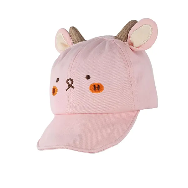 Pink_I'M_Cute_Embroidery_Baby_Baseball_Cap_For_Boys_&_Girls