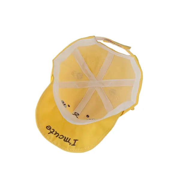 Yellow_I'M_Cute_Embroidery_Baby_Baseball_Cap_For_Boys_&_Girls