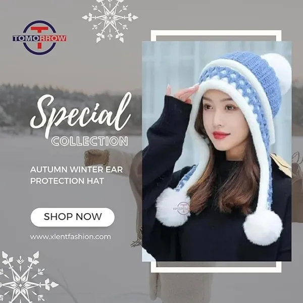 Blue_Pom_Pom_Beanie_And_Touch_Screen_Gloves_Set_For_Cozy_Winter