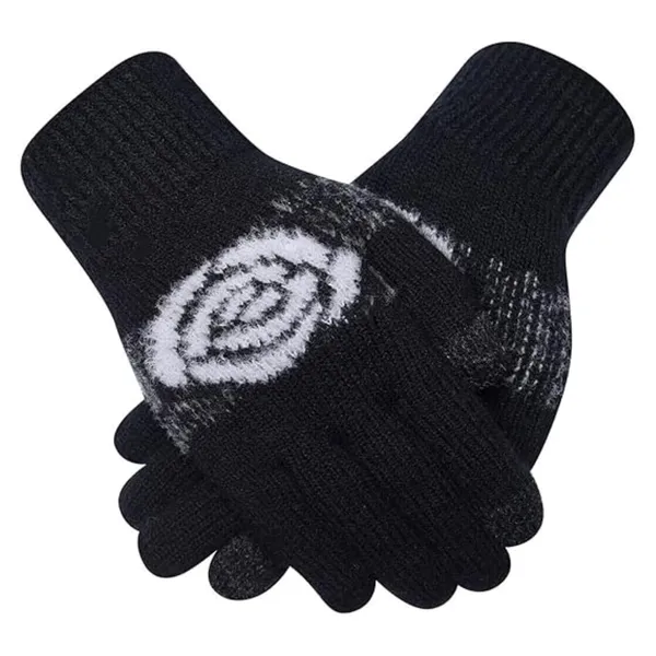 Black_Pom_Pom_Beanie_And_Touch_Screen_Gloves_Set_For_Cozy_Winter