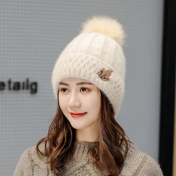 Cream_Woolen_Winter_Beanie_&_Gloves_Set_For_Women
