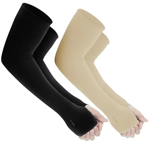 Black_&_Skin_UV_Sun_Protection_Moisture-Wicking_Arm_Cover_For_Men_&_Women_(Pack_Of_2)
