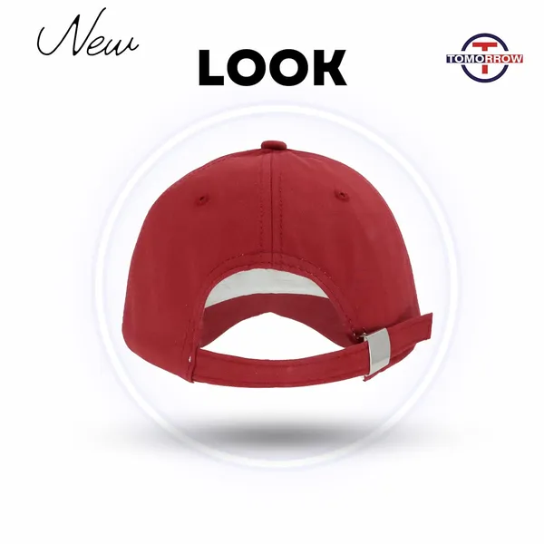 Maroon_Adjustable_Baseball_Sports_Caps_For_Women