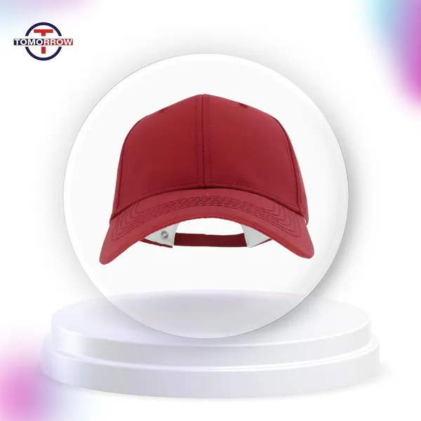 Maroon_Adjustable_Baseball_Sports_Caps_For_Women