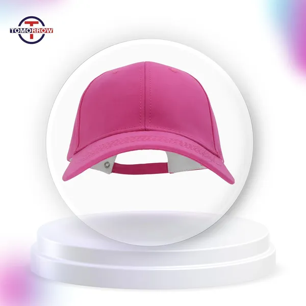 Rose_Pink_Adjustable_Baseball_Sports_Caps_For_Women