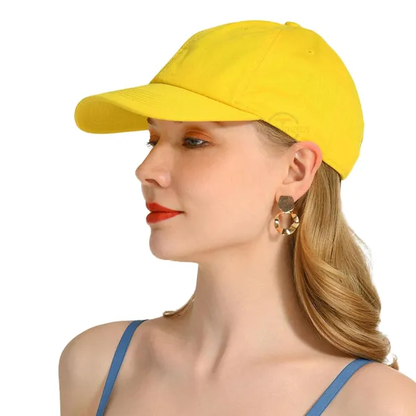 Yellow_Adjustable,_Breathable,_And_Sun-Protective_Cotton_Baseball_Cap_For_Women
