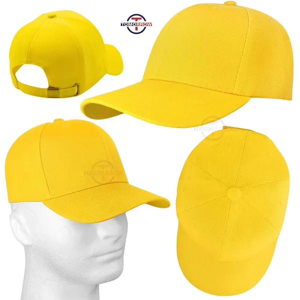 Yellow_Adjustable,_Breathable,_And_Sun-Protective_Cotton_Baseball_Cap_For_Women