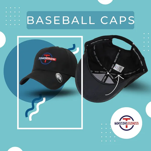 Black_Adjustable_Strap_Caps_For_Men_&_Women_With_Airholes