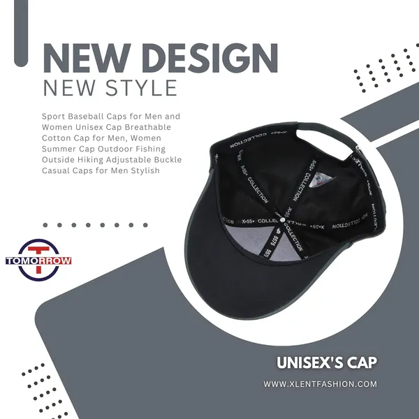Charcoal_Adjustable_Strap_Caps_For_Men_&_Women_With_Airholes