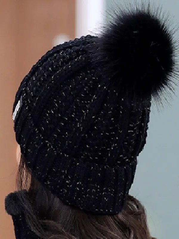 Black_Winter_Woolen_Beanie_Cap_And_Neck_Scarf_Warmer_Set_For_Women