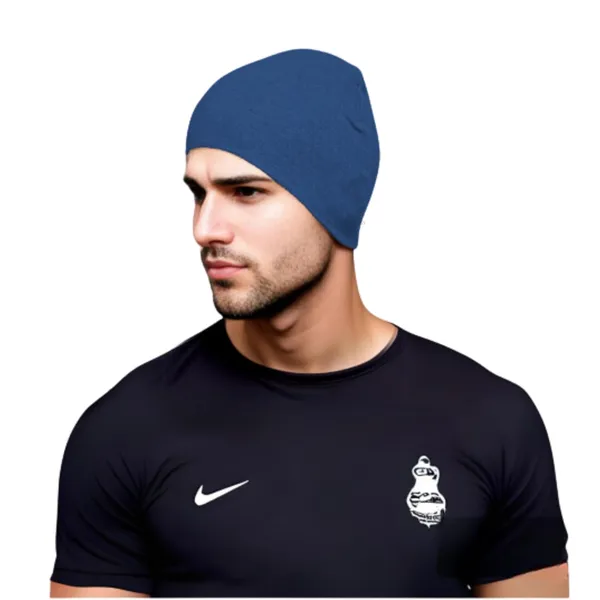Navy_Cotton_Helmet_Compatible_Beanie_Slouchy