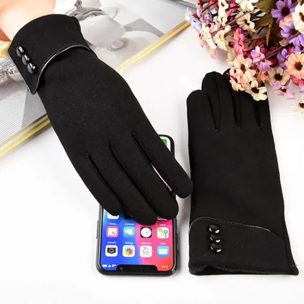Black_Women_Cute_Design_Plush_Fur_Cuff_Winter_Gloves