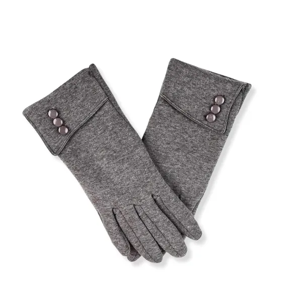 Grey_Women_Cute_Design_Plush_Fur_Cuff_Winter_Gloves