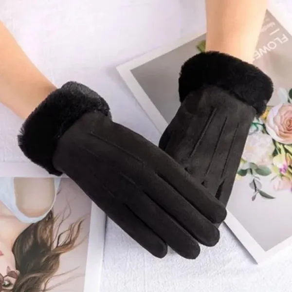 Black_Cute_Design_Plush_Fur_Cuff_Winter_Windproof_Cold_Resistant_Warm_Snuggle_Season_Gloves_For_Women