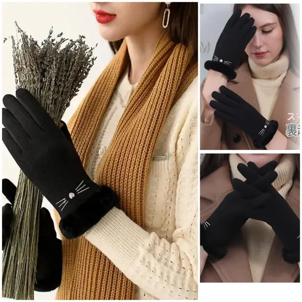 Black_Windproof_Cold_Resistant_Warm_Snuggle_Season_Gloves_For_Women