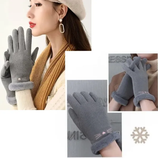 Light_Grey_Windproof_Cold_Resistant_Warm_Snuggle_Season_Gloves_For_Women