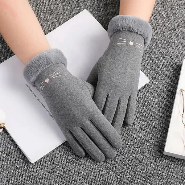 Light_Grey_Windproof_Cold_Resistant_Warm_Snuggle_Season_Gloves_For_Women