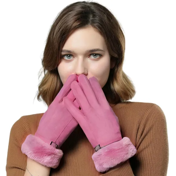 Pink_Soft_Warm_Touch_Screen_Gloves_For_Women
