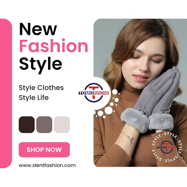 Pink_Soft_Warm_Touch_Screen_Gloves_For_Women