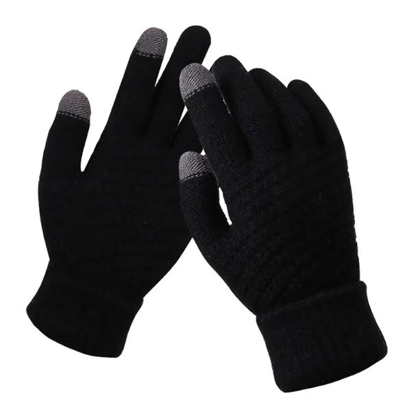 Black_Unisex_Warm_Stretch_Knitted_Wool_Mittens_With_Touch_Screen_Capability