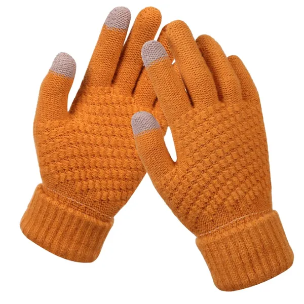 Orange_Unisex_Warm_Stretch_Knitted_Wool_Mittens_With_Touch_Screen_Capability