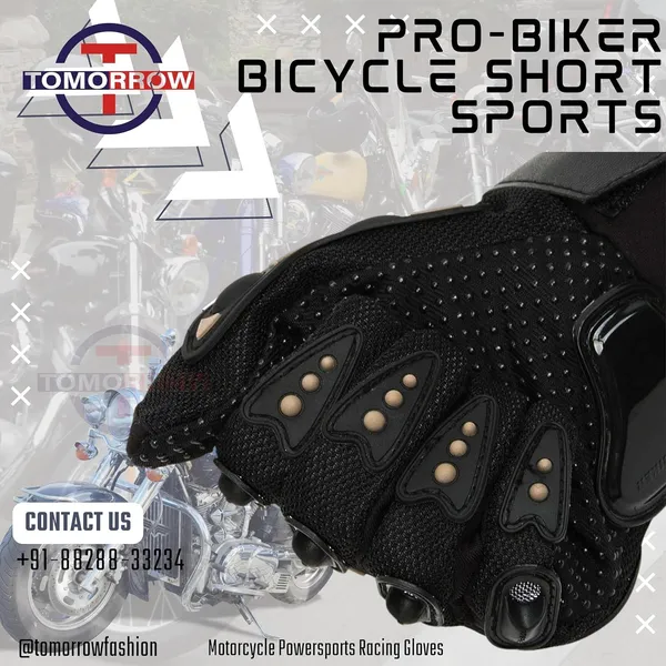 Black_Pro-Biker_Racing_Gloves_Full_Finger