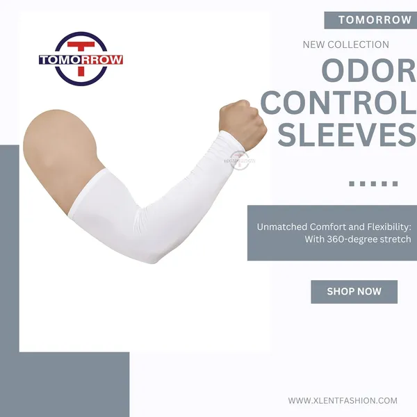 White_UV_Protection_Moisture-Wicking_Odor_Control_Quick-Drying_Stretchable_Sports_Sleeves