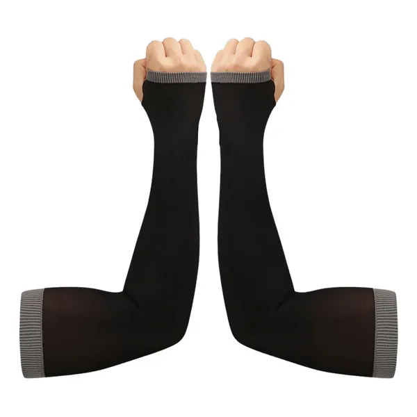Black_Cotton_Bamboo_Blend_UV_Protection_Arm_Sleeves_For_Men