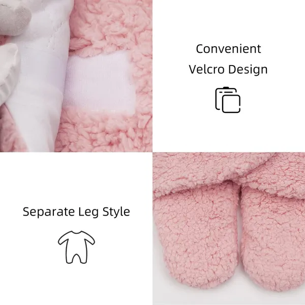 Pink_Bear_Plush_Receiving_Soft_Swaddles