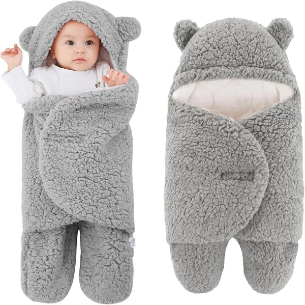 Silver_Bear_Plush_Receiving_Soft_Swaddles