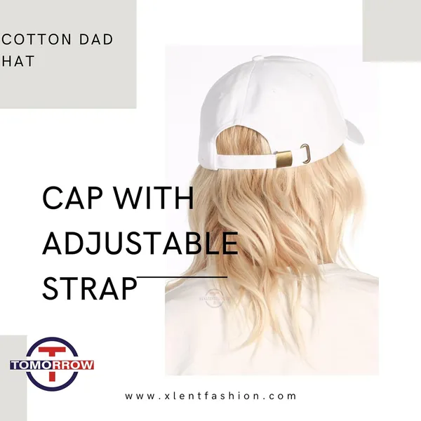 White_Plain_Adjustable_Baseball_Caps_For_Womens