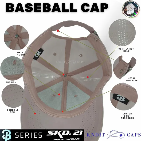 Pink_Plain_Adjustable_Baseball_Caps_For_Womens