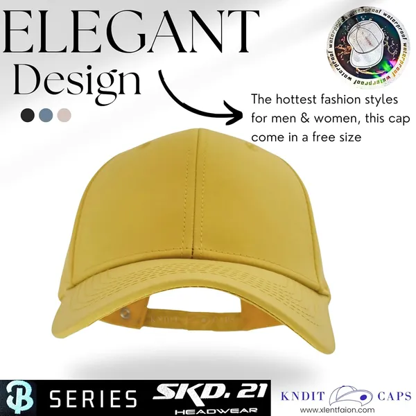 Yellow_Plain_Adjustable_Baseball_Caps_For_Womens