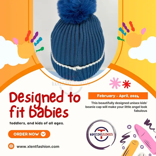 Blue_Kids_Winter_Slouch_Hat_With_Pom_Pom
