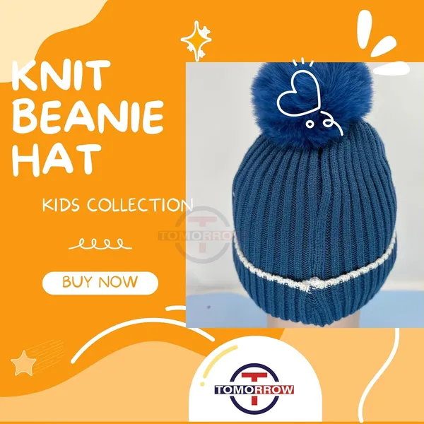 Blue_Kids_Winter_Slouch_Hat_With_Pom_Pom