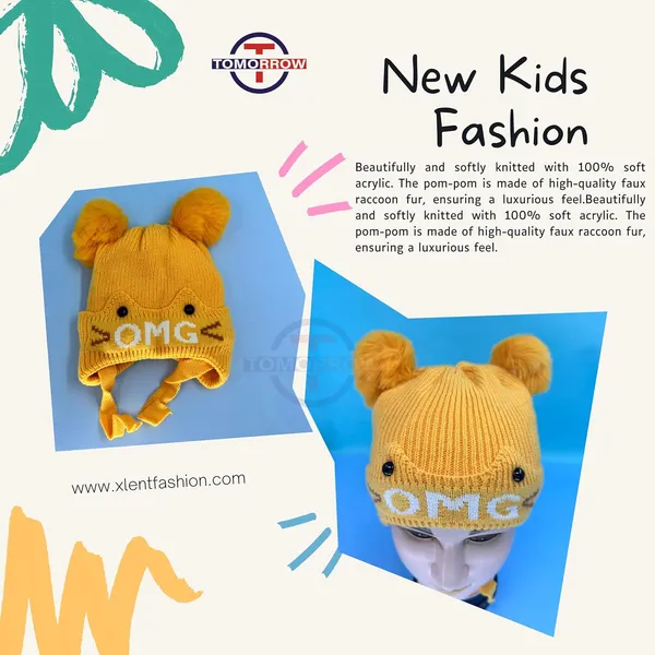 Yellow_Unisex_Winter_Slouch_Hat_With_Pom_Pom