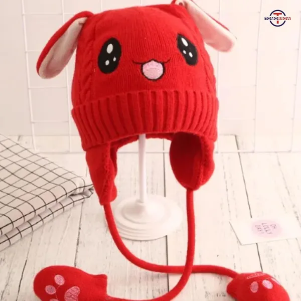 Red_Cute_Cartoon_Rabbit_Bunny_Hat_With_Moving_Ears