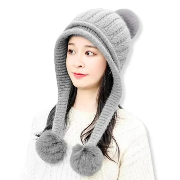 Grey_Ear_Protection_Winter_Beanie_For_Women