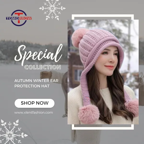 Pink_Winter_Ear_Protection_Hat_For_Women