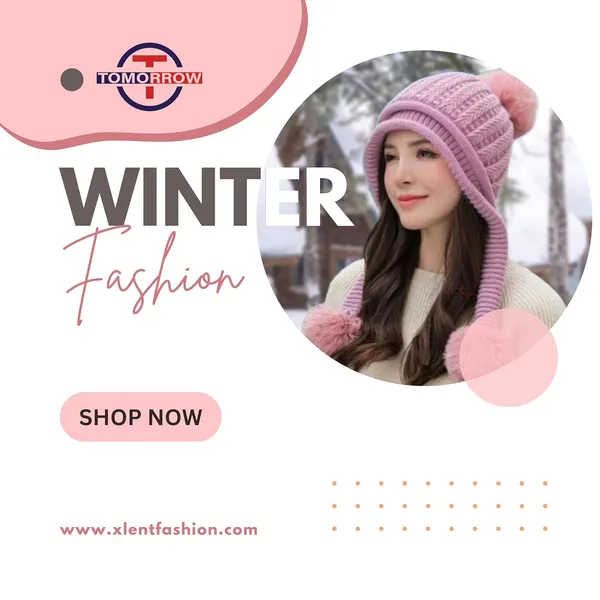 Pink_Winter_Ear_Protection_Hat_For_Women