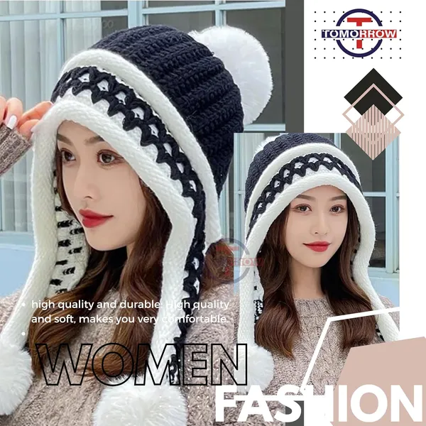 Black_Ear_Protection_Winter_Beanie_For_Women