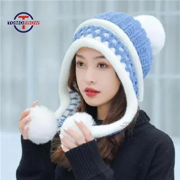 Blue_Ear_Protection_Winter_Beanie_For_Women