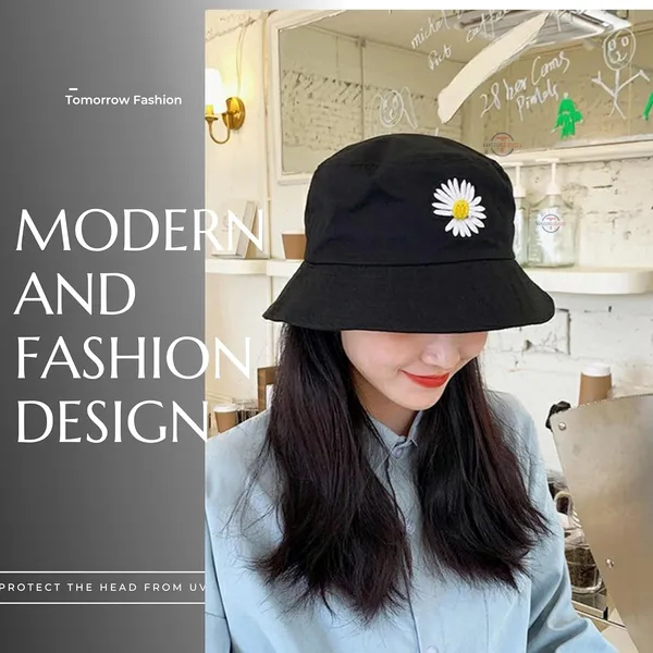 Black_Lightweight_Cotton,_UV_Protection_Bucket_Hat_For_Women