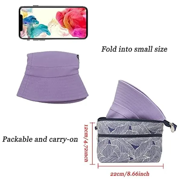 White_Butterfly_Pattern_Bucket_Hat_For_Women