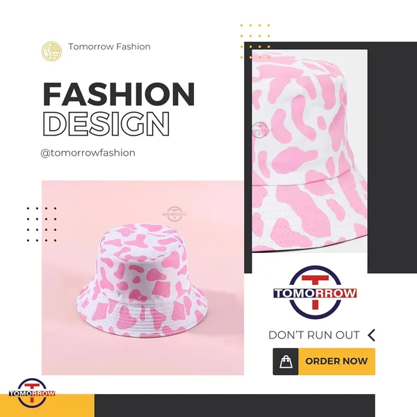 Pink_Cotton_Bucket_Fishermen_Beach_Cap