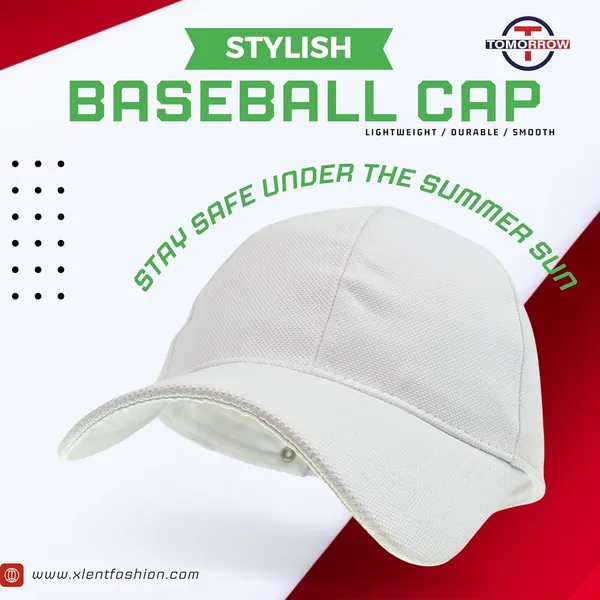 White_Premium_Cotton_Adjustable_Quick_Drying_Baseball_Cap_For_Men_And_Women