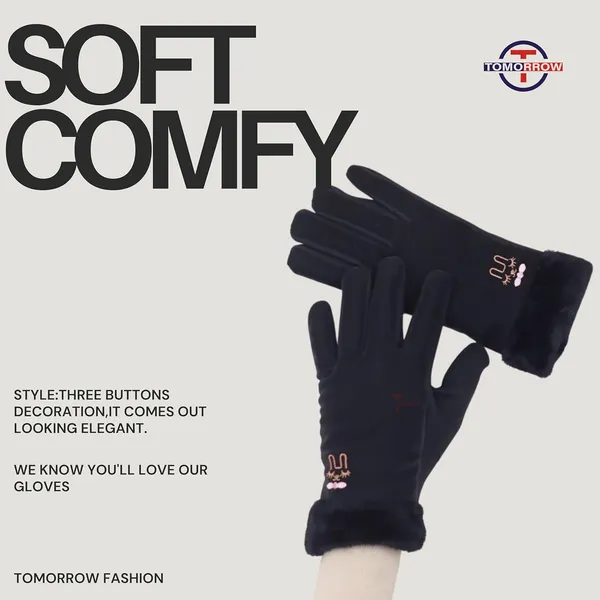 Black_Touchscreen_Compatibility_Fashionable_And_Warm_Gloves_For_Women_And_Girls