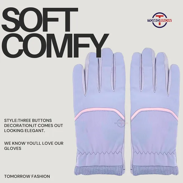 Grey_Touchscreen_Compatibility_Fashionable_And_Warm_Gloves_For_Women_And_Girls