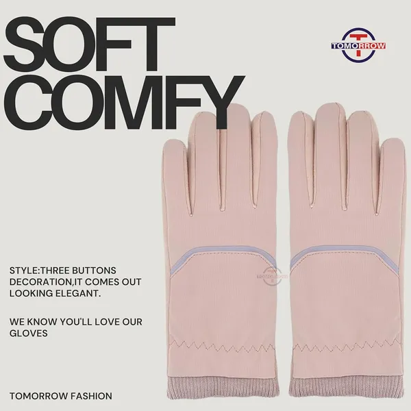 Khakhi_Touchscreen_Compatibility_Fashionable_And_Warm_Gloves_For_Women_And_Girls